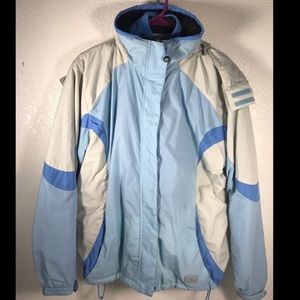 L.L. Bean Blue/White/Grey Ski Coat